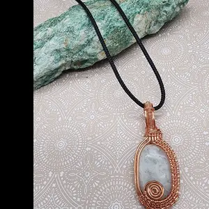 Wire wrapped pendant