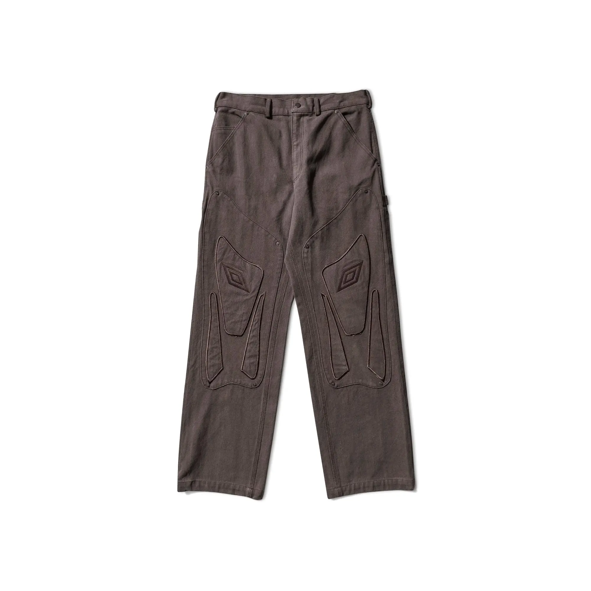 Umbro Shinguard Canvas Pants Black Olive in Brown