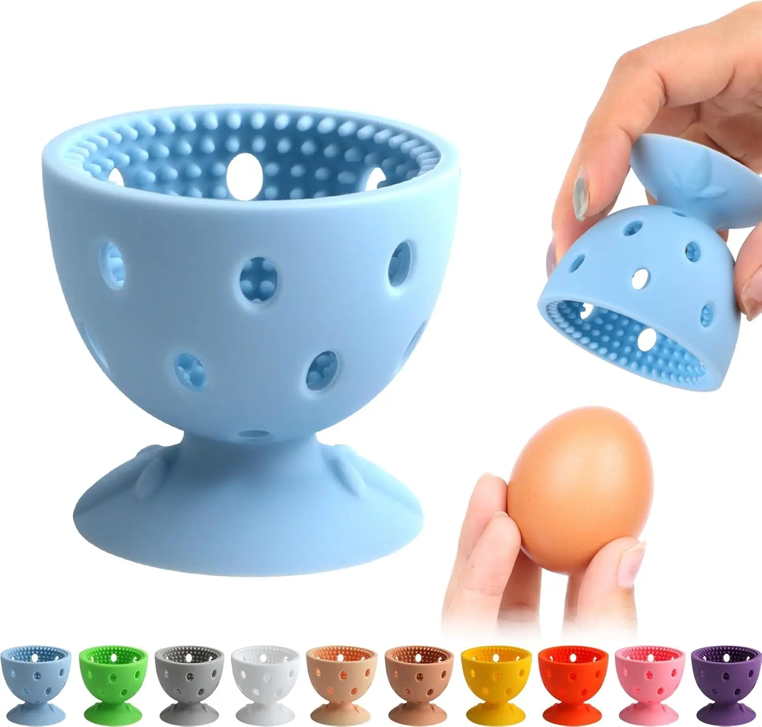 Egg Brush Cleaner, Egg Cleaner Scrubber for Fresh Eggs, Cute Chick Shaped Silicone Egg Washer, Reusable Multipurpose Washing Egg Tool for Fruits and Vegetables