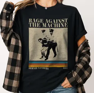 Bernie Sanders T-Shirt, Rage Against The Machine Shirt, Retro 90s Vintage TShirt, 1963 Arrest Photo Tee, Resistance Tee, Anti Trump Shirt, Full Size