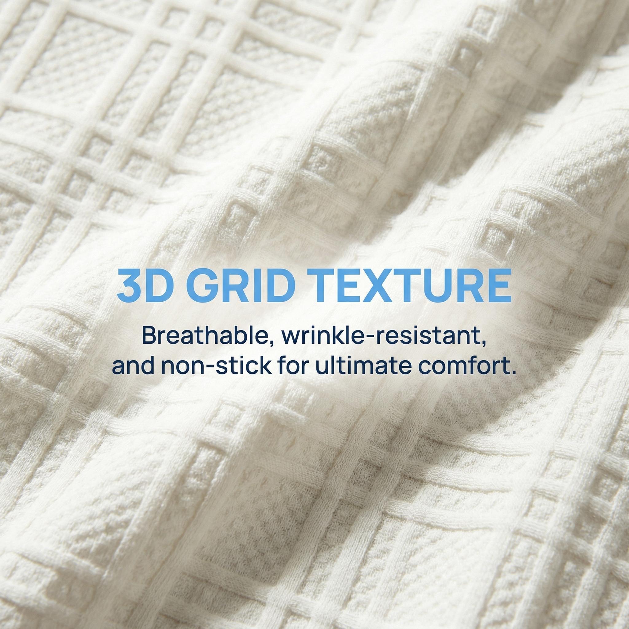 Men's Casual 2 Piece Set, Textured V Neck Short Sleeve Shirt & Shorts for Daily Wear