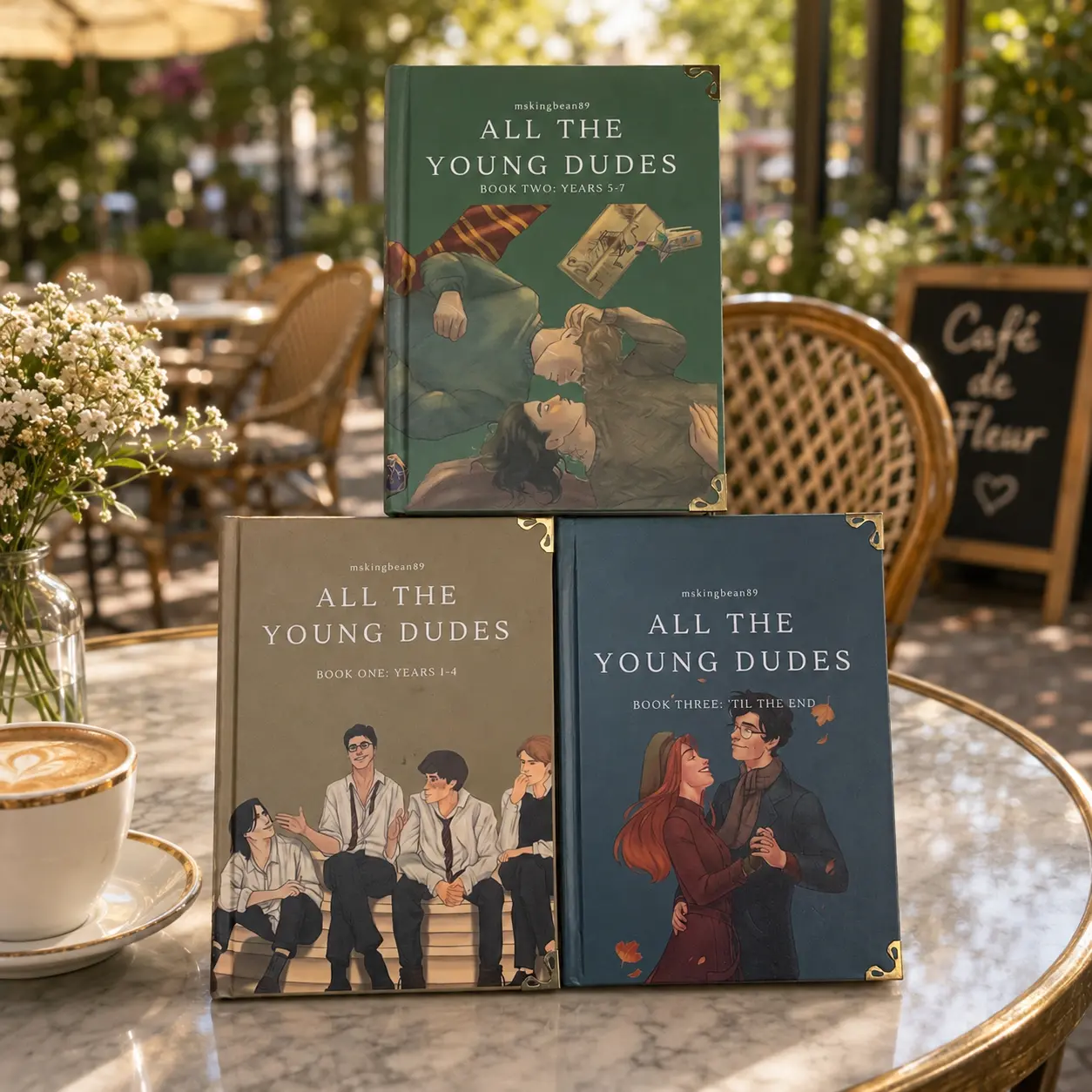 All the Young Dudes Complete 3-Book Set by MsKingBean89 – Hardcover Marauders Era Fanfiction Collector’s Edition