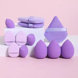 12PCS Makeup Sponge Set – Beauty Blenders, Powder Puffs & Mini Air Cushion Applicators for Flawless Makeup