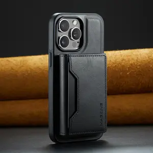 Magnetic Card Case Phone Case, 1 Count 2 in 1 Detachable Multifunctional Protective Case, Phone Accessories for iPhone 12 13 14 15 16 Series