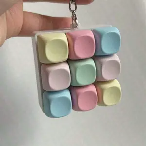 Finger Stress Keychain Toys, Sensory Fidget Toy for Stress Relief, Ideal for Teens & Collectors, Color May Vary