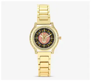 Wicked Women's Goldtone Crystal Dial Watch