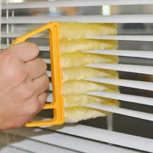 Blind Cleaner Brush with 7 Slat Handheld Design for Blinds Dust Shutters & Mini Washable Dusters Ideal for Awnings Siding Vinyl Cars Fans Kitchen Cleaning Tools