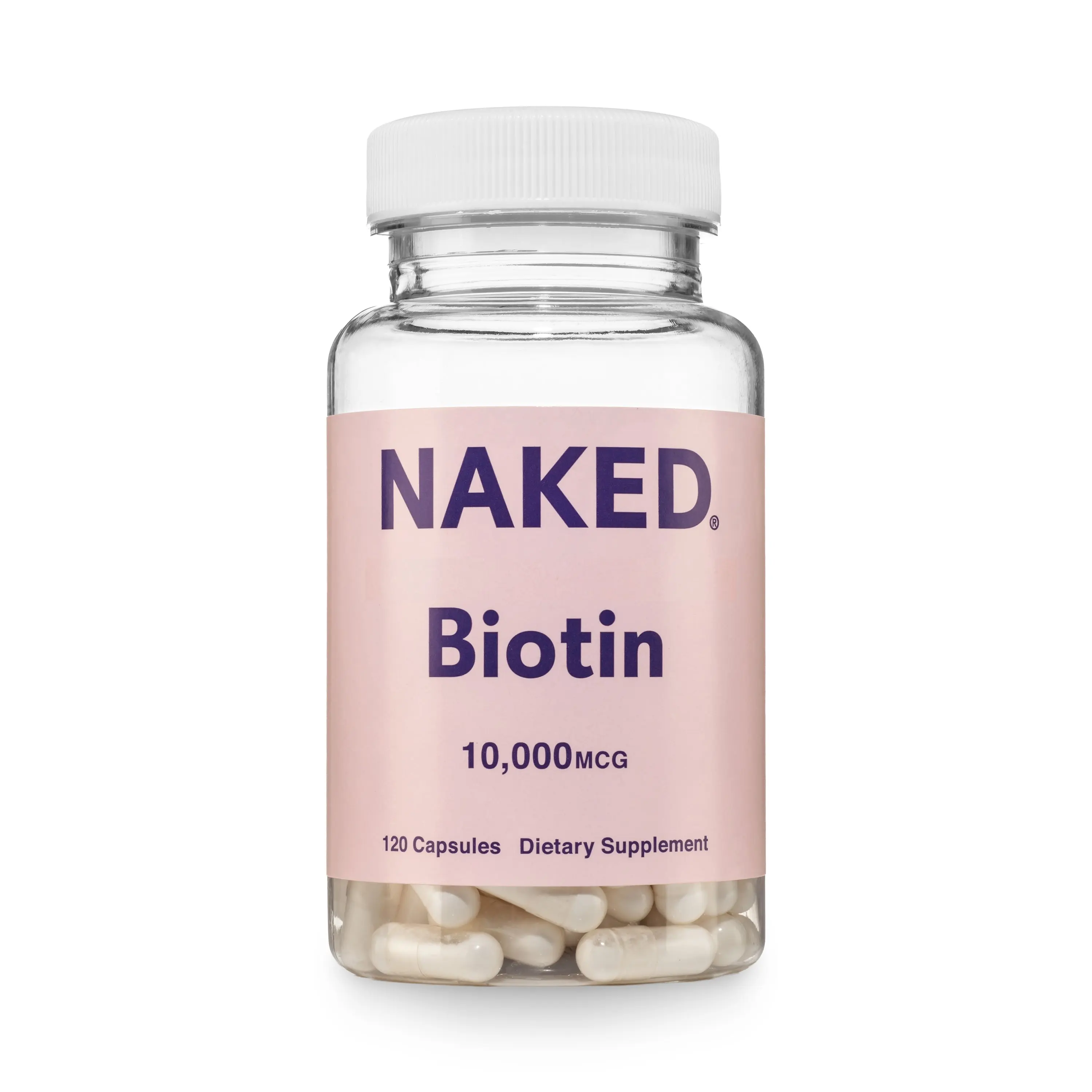 Daily Biotin Supplement | Naked Biotin - 120 Capsules