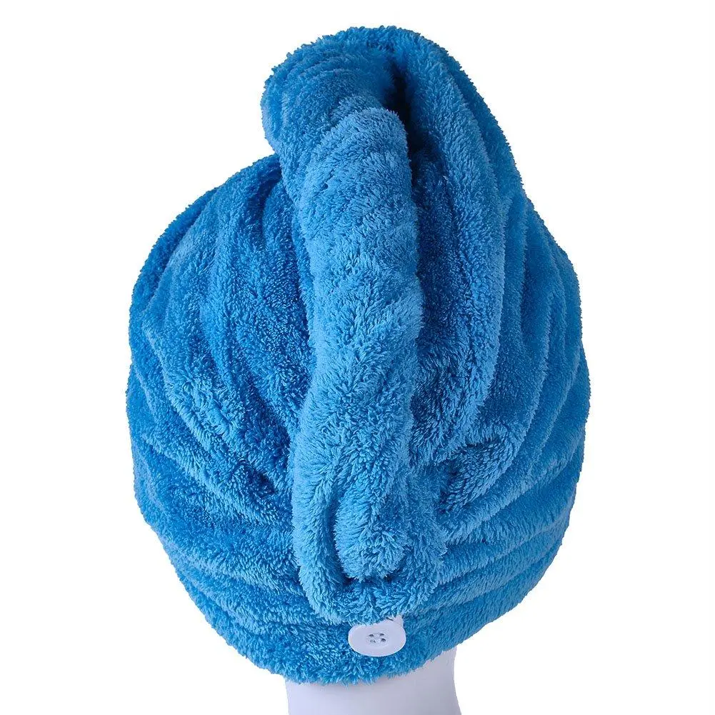 Microfiber Hair Towel Wrap | Super Absorbent Quick Drying Hair Turban | Soft Lightweight Wrap to Reduce Drying Time & Frizz | Fast Dry Towel for Women & Girls After Shower or Bath