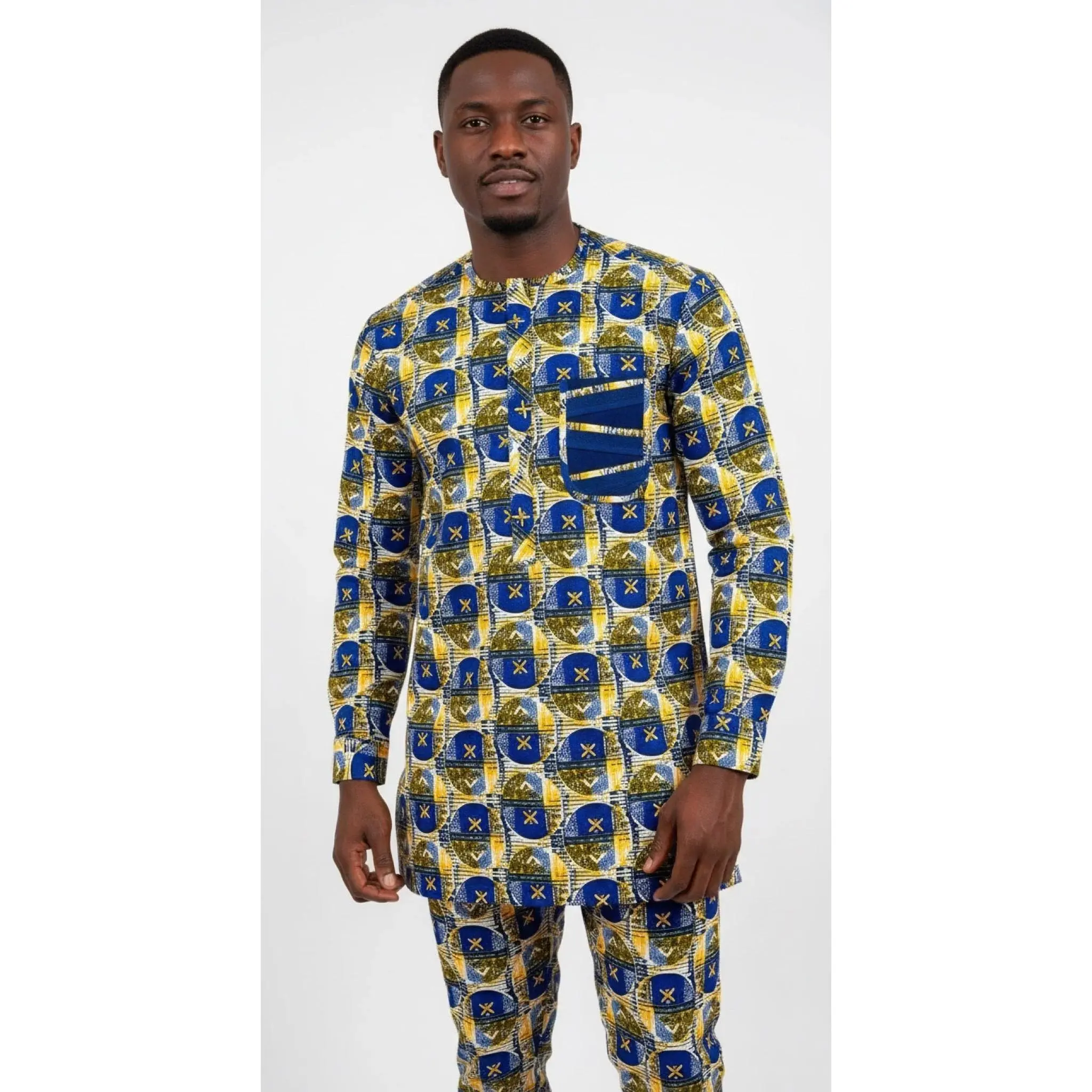 Regal Horizon Set - Men’s African-Inspired Outfit (US Men’s Size XLarge)