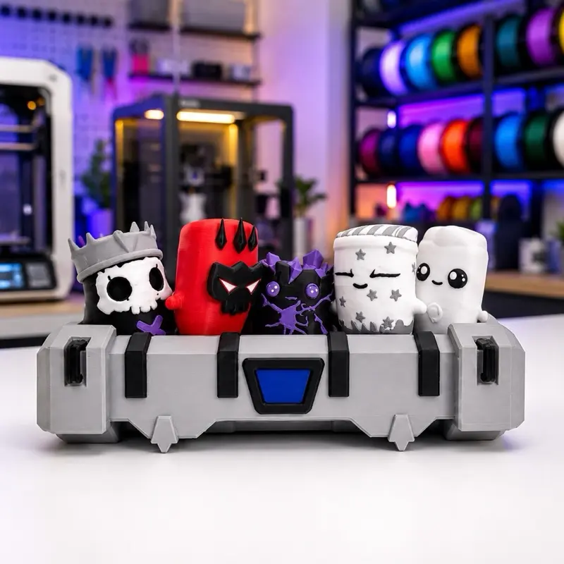 Sprite Display Figure 3D Printed | Gaming Collectible Desk Decor | Fan-Inspired Figure |
