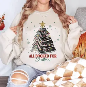 All Booked For Christmas Sweatshirt - Hoodie - TShirt, The LORDS Series Book Christmas Shirt, Dark Romance Shirt, Cute Christmas Reading Graphic Top, Book Lover Gift, Bookish Merch, Booktok Tee