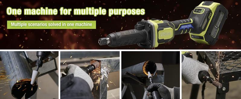 Cordless Die Grinder 6mm Collet, Brushless Power Straight Grinder with 3-Speed Modes for Metal Grinding, Polishing & Rust Removal (DG2401)