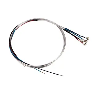 Glarry 3/4 4/4 Nickel Silver Wound Violin Strings Set Sweet Timbre Sensitive Pronunciation Perfect Tone 22.24 Inch Length