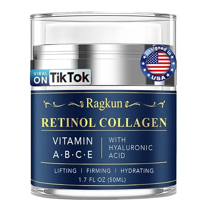 Retinol Cream for Face, Collagen Neck Creams for Tightening and Firming, Anti Aging Day & Night Facial Moisturizer for Women & Men, Instant Face Lift Wrinkle Cream 1.7 fl. oz. - HOT !!!