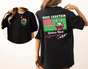 R4ss Chastian Melon Man Racing 90s T-Shirt, Nassscar Shirt Sweatshirt Hoodie