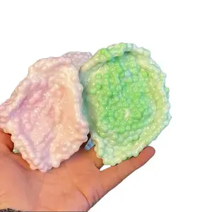 Fun Kneaded Green Handmade Ball with Bursting Beads – ASMR Relaxation Toy, Perfect for Carnival, Easter & Christmas Stocking Stuffers