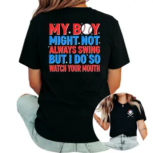 Crossed Bats Baseball Tee with Inspiring Slogan for Proud Coaches and Family Supporters