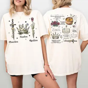 [ New Collection For Women ] Powerless Bookish Shirt, Fearless Fan Shirt, Kai Azer I Love You TShirt, Gift for Bookworms, Romantic Quotes Shirt, Romance Novel Shirt - T-Shirtclub Shop, Gift for her
