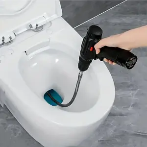 Electric Pipe Dredging Device, 1M Toilet Clog Dredging Tool, Kitchen Sewer Dredging Tool, Bathroom And Toilet Cleaning Supplies