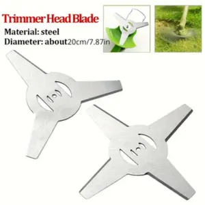 Durable Steel 6-Inch Trimmer Blades, Precision Cutting for Electric Lawn Mowers, Essential Gardening Accessory, 1pc High-Quality Blade