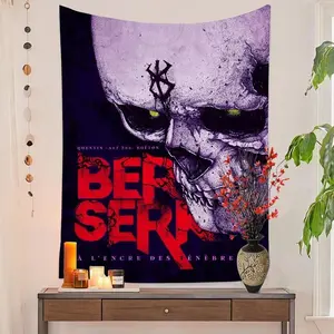 Berserk Japanese Anime Tapestry Printed Large Wall Tapestry Art Science Fiction Room Home Decor Decor Blanket