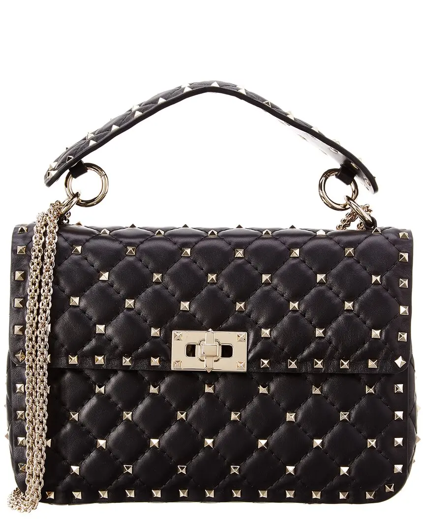 Valentino Rockstud Spike Small Leather Chain Shoulder Bag