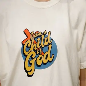 Child of God Tee - White T-shirt with Colorful "I am a Child of God" Graphic Design