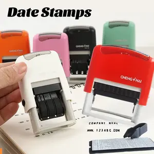 Adjustable Date Stamp Seal, Self-Inking Design, Clear Printing Effect, Ideal for Daily Record Keeping, Office Document Handling, Log Marking, Office Supplies