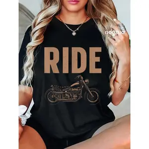 100% Cotton Cool Motorcycle Design For Men Women Biking Motorcycle Lover T-Shirt