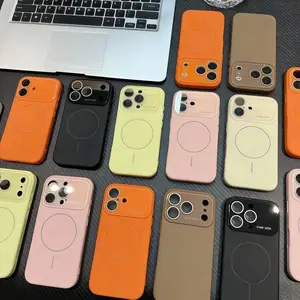 Soft liquid silicone phone case with magnetic attraction, compatible with iPhone 17, 16, 15, 14 and 13 series. Skin-friendly feel, simple and elegant design, perfect for personal use or as a gift.