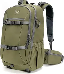 Hunting Backpack Waterproof Pack: 25L Hunting Gear with Rain Cover Hiking Daypacks Durable Outdoor Hiking