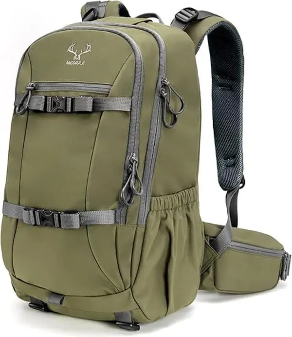 Hunting Backpack Waterproof Pack: 25L Hunting Gear with Rain Cover Hiking Daypacks Durable Outdoor Hiking