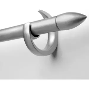 Adjustable Curtain Rod Set 16 to 120 Inches, Sleek Window Rod for Bedroom, Living Room, Silver