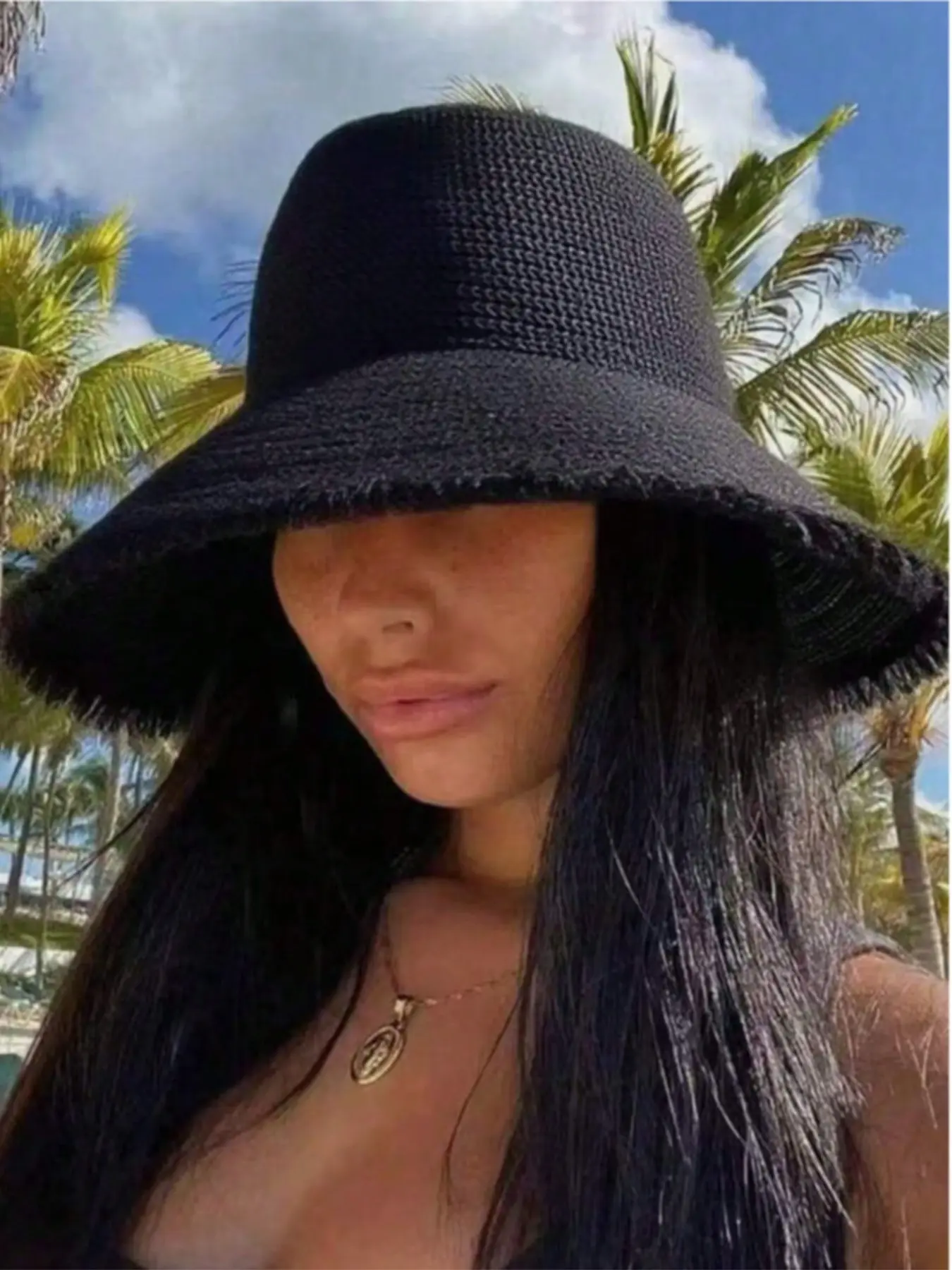 Bohemian Women's Wide Brim Sun Hat, Upf 50+ UV Protection, Foldable Beach Hat, Ideal for Summer, Vacation, Outdoor Activities, Casual Headwear