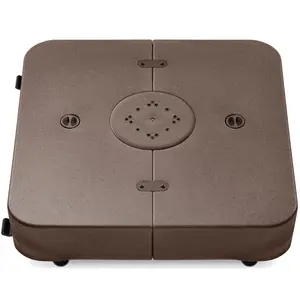Best Choice Products Heavy-Duty Outdoor Cantilever Base Stand w/ Wheels, Locks, Fillable 330lb Capacity