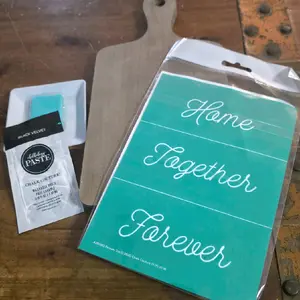 Chalk Couture DIY Kit – “Home Together Forever” Farmhouse cutting Board | Limited Edition Craft Kit | Shipping Included