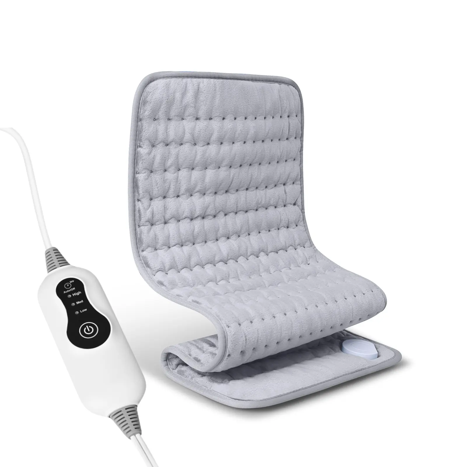 Electric Heating Blanket for Back, Winter Essential, Rapid Heating, Flannel Fabric, Skin-Friendly Material, Safe, Auto Shut-Off, Three Heat Settings, Overheat Protection, Machine Washable, Christmas Gift Fleece Pad with Heated Massage Table 3D Calendar Me