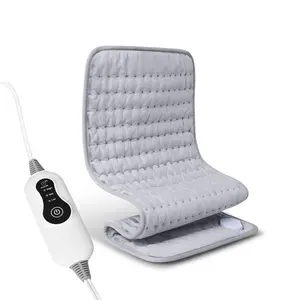 Electric Heating Blanket for Back, Winter Essential, Rapid Heating, Flannel Fabric, Skin-Friendly Material, Safe, Auto Shut-Off, Three Heat Settings, Overheat Protection, Machine Washable, Christmas Gift Fleece Pad with Heated Massage Table 3D Calendar Me