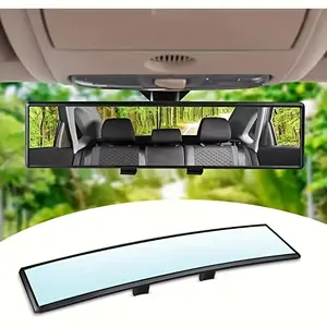 11.22 Inch Universal Panoramic Convex Rearview Mirror, High-Quality Glass, Anti-Drop Design, Easy Installation, Wide View, Safe Driving
