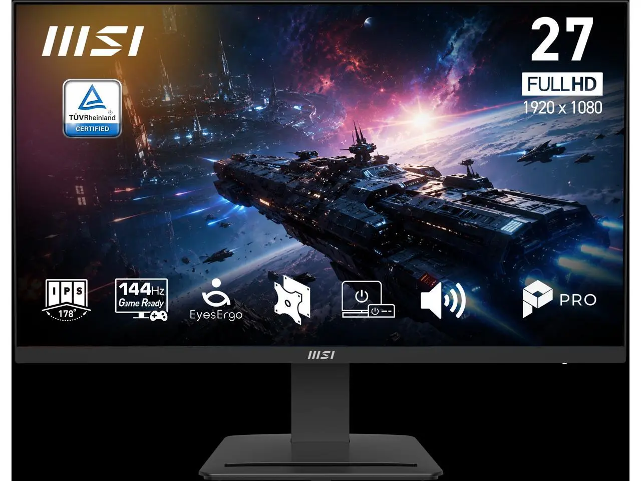 MSI 27 inch Full HD 144Hz IPS 1ms Built-in Speakers FHD Computer Monitor for both work and gaming PRO MP273 E14A MSI 27 inch Full HD 144Hz IPS 1ms Built-in Speakers FHD Computer Monitor for both work and gaming PRO MP273 E14A