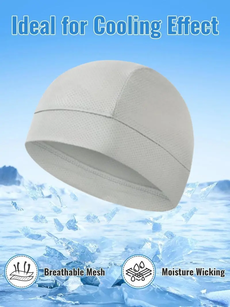 2025 Summer Sportive Beanie Fitted Hat for Men & WomenUnisex Plain Color Multifunctional Skull Caps,StretchyHelmet Liner Hat, Biking Accessory for BackToSchoolBirthday Outfit