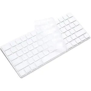 Ultra Thin  Keyboard Protector Cover  for  Magic Keyboard & Magic Keyboard 2 (U.S Version, Model: MLA22L/A-A1644, Without Numeric Keypad) (Transparent)