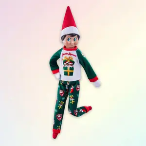 Elf on  Shelf Cus Couture Collection Cozy Elf Pajamas - Scout Elf  Includ
