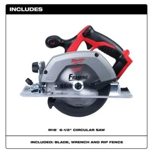 MSRP 199 Milwaukee  2630-20 M18 6 ½" Circular Saw (Tool Only), Power Tool, Tools And Gadgets. No battery