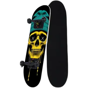 1 piece skateboard trend decorative sticker, creative personality cool self-adhesive four-wheel skateboard sticker, easy to stick and easy to disassemble without leaving glue, anti-scratch sticker, four-wheel skateboard/scooter bottom sticker, double