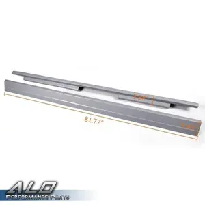 Fit For 01-07 Chevy Silverado GMC Sierra Crew Cab 4Dr Rocker Panels Black