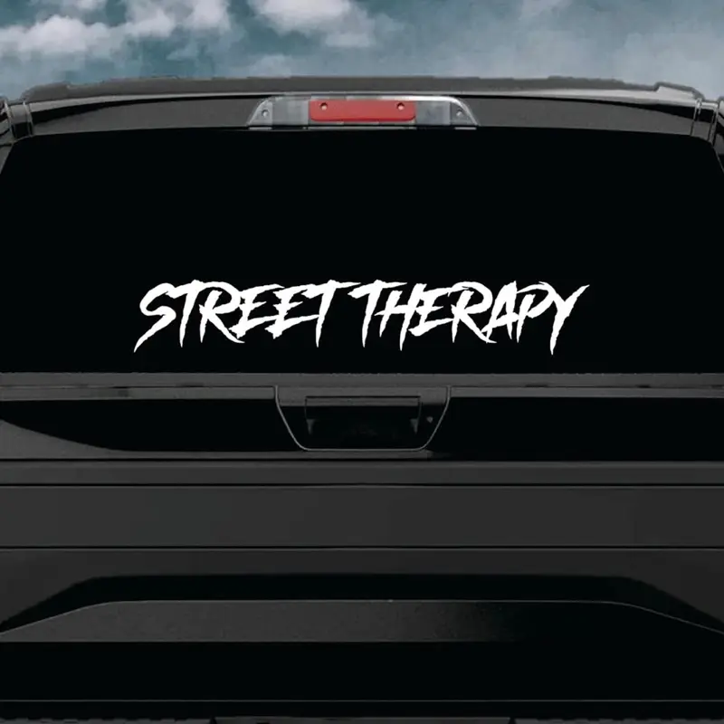 Street Therapy Car Decal Truck Bumper Sticker Window Windshield Banner JDM Vinyl Men