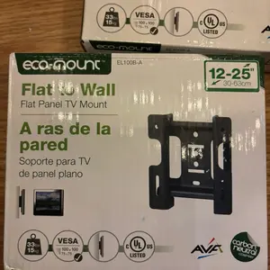 Eco Mount Flat to Wall TV Mount - 12-25 Inch, 30-63 Inch, Suitable for Flat Panel TVs, VESA 33x100x100, UL Listed, Avasa Certified