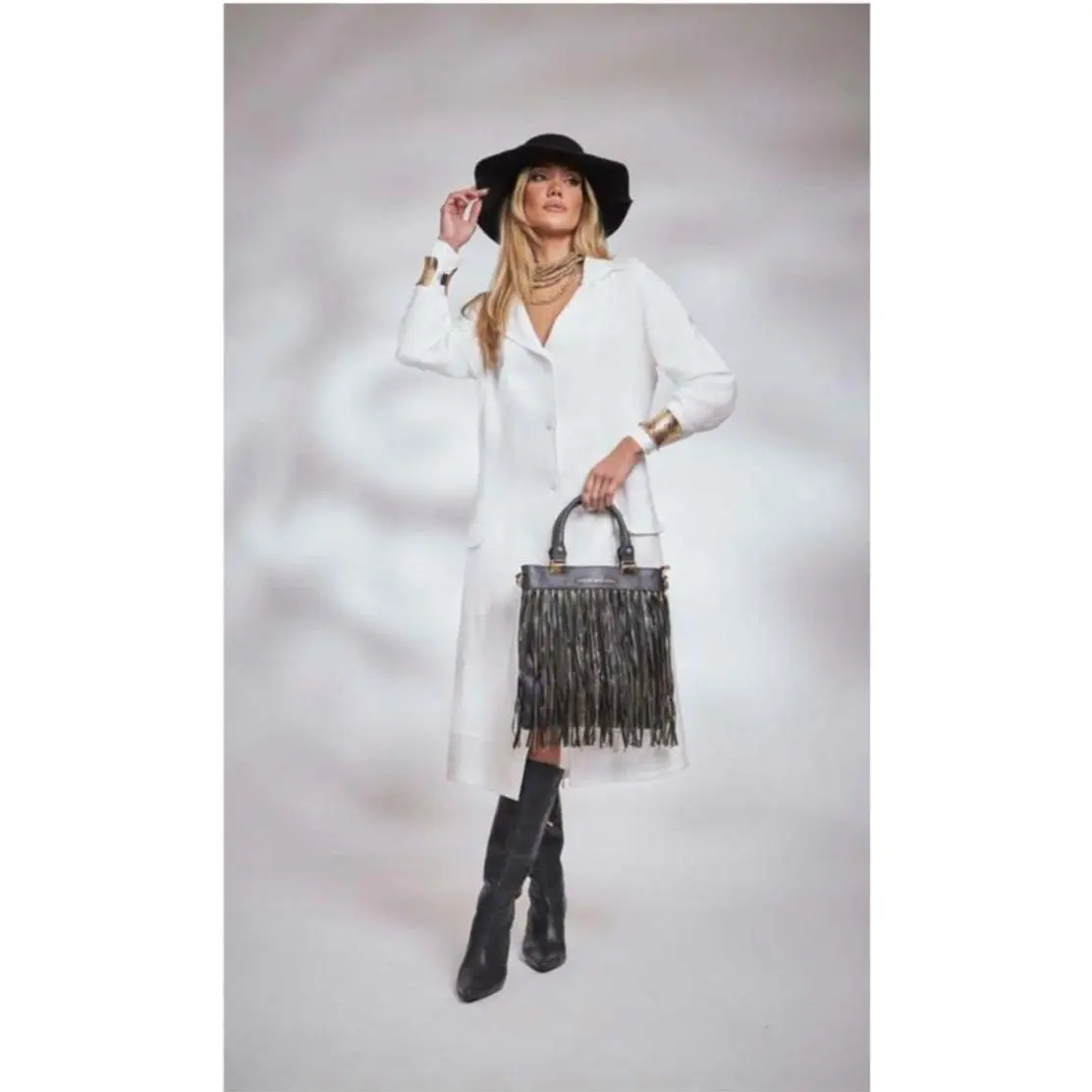 Brazilian White Trench Coat Dress – Fully Lined